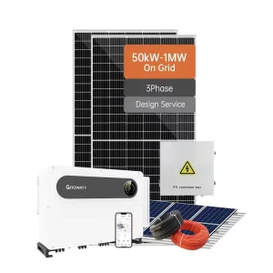 Complete 20ke 30kw 40kw 50kW 60kW 70kW Solar System Kit Hybrid 100kWh Solar Panel Kit For Home Use