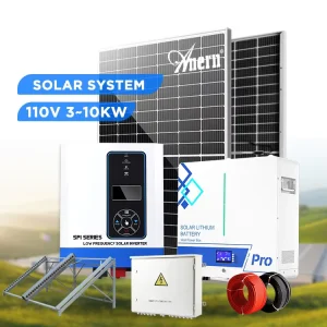 Complete 3KW 5KW 10KW Solar System Kit Hybrid 5KVA Solar Panel Kit For Home Use