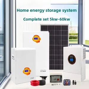 Complete 5-60 kW Household Solar-plus-storage Lithium Ion Battery System; Off-grid Residential Photovoltaic Storage