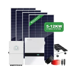 Complete 6KW Hybrid Solar Kit for Home, Including Panels, Inverter, Battery and All Necessary Installation Accessories