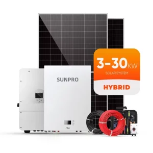 Complete Home Hybrid Solar Power System Kit 5kw 6kw 8kw 10kw 20kw 25kw 30kw House Solar Energy System Set With Battery Storage