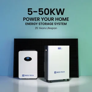 Complete Home Solar System Kit Paneles Solares 51.2v 5kVA Hybrid All in One Inverter 15kWh 48V Battery Plus 30kWh Power Storage
