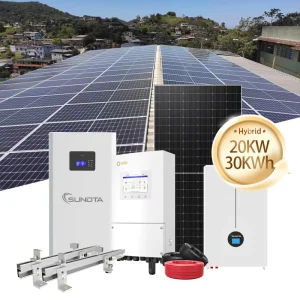 Complete Hybrid Solar Energy Storage System 20KW 30KW 50KW All-In-One Solar Panel Energy System For Home With Lithium Battery