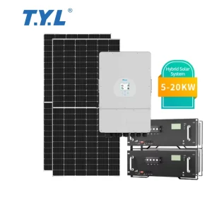 Complete Off-Grid Solar Energy System 3KW-30KW MPPT Solar Panel Kit Monocrystalline 580W Panels Pure Sine Wave Inverter Lithium
