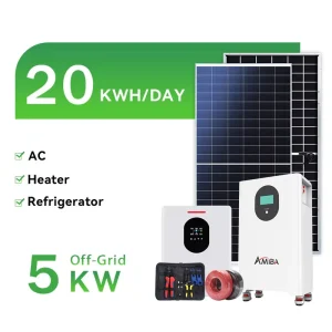 Complete Off Grid Solar System 20kw 15kw 12kw 10kw 8kw 6kw Off Grid Solar Power System with LiFePO4 Battery & Hybrid Inverter