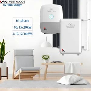 Complete On/Off Hybrid Grid Solar Energy System Tri-Phase Inverter 15kW 20kW 51.2V LiFePO4 Battery Solar Panel Power System