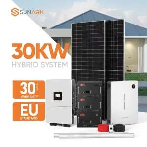Complete Photovoltaic System Solar Kits 10Kw 20Kw 30Kw Roof Mounting Hybrid Solar Energy Storage System For Home
