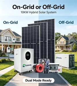Complete Set Solar Energy System 5kw 10kw 20kw 30kw Hybrid Solar Home System LiFePO4 Battery Solar Panels With Inverter