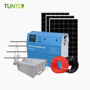 Complete Solar Energy System Home 3KW Off Grid Hybrid Solar Panel Power System 1KW 2KW 3KW