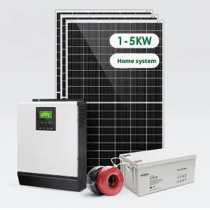 Complete Solar Power System 1KW to 10KW for Home Use with MPPT Controller and Lithium Ion Battery