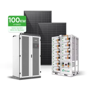 Complete Solar Power System Full Set 100kW Hybrid on Off Grid Industrial Solar System