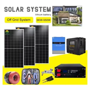 Complete Solar System off Grid 5kw 6kw 8kw 10kw Solar Energy System Kit