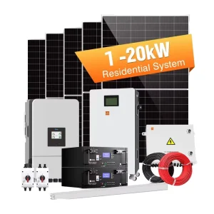 Complete off Grid Solar System 20kw 15kw 12kw 10kw 8kw 6kw off Grid Hybrid Solar Energy System with 48v Lithium Batteries