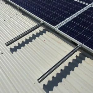 Corrosion Proof Aluminum Solar PV Mounting Structures with 25 Year Warranty and 56M S Wind Load for Trapezoidal Metal Roof