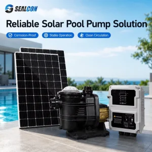 Corrosion Proof DC Solar Swimming Pool Pump for Large Pool Water Circulation and Filtration