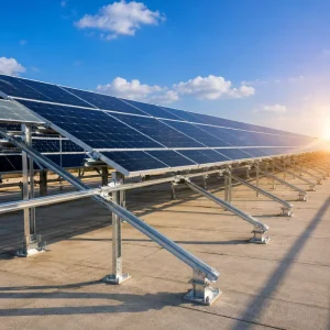 Corrosion Resistant Carbon Steel Q235B Solar Mounting Structure for Commercial Solar Power Plant