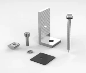 Corrugated Iron Roof Solar Bracket with Waterproof Gasket Assemblies for Industrial and Home PV Construction