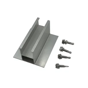 Corrugated Metal Roof Solar Mounting Structure with Mini Rail and PV Panel Mounting Brackets
