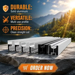 Corrugated Metal Solar Panel Rails Anodized Aluminum Profile Photovoltaic Rails Complete Bracket Accessories