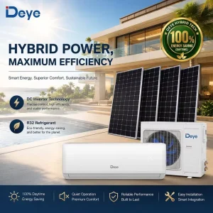 Cost Effective Hybrid Solar Air Conditioner Deye ACDC410A PV Direct Drive Solar AC