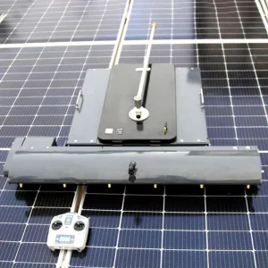 Crawler-Type Remotely Controlled Photovoltaic Solar Panel Cleaning Robot with Dry and Water Cleaning, 200W Power
