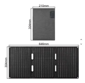 Custom 30W Foldable Waterproof Lightweight Portable Solar Panel Type C USB Port 5V 18V Solar Charger for Camping Outdoor