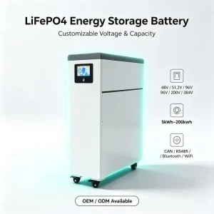 Custom LiFePO4 Energy Storage System Various Voltage Options Complete Solar Storage Solution Supply