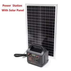 Custom Outdoor 200W Solar Power Station Lifepo4 Mini Silent Generator Portable Solar Charging Power Station with Solar Panels