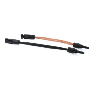 Custom Photovoltaic Extension Cable with Solar Connector IP67 Rated 1000V DC 17A-40A Copper Tin Plated Contacts for Solar Panel