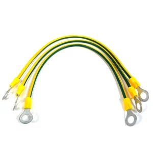 Custom RD5 8 Ring Terminal With UL1015 12awg PVC Insulated Earth Connector Ground Cable Wire Assembly For Electronics
