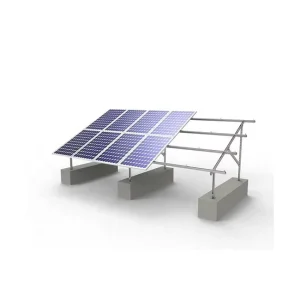 Custom Solution Aluminium Hot Dip Galvanized Solar Rail Solar Panel Ground Mounting Bracket Racking Structure 25 Year Warranty