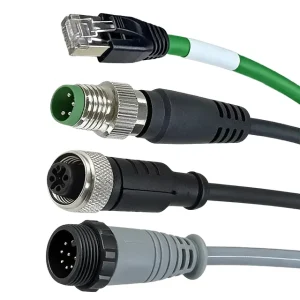 Custom UV Protected Anti Corrosion 5 Pin Cable Connector Waterproof for Medical Diagnostic Devices