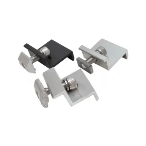 Customizable Aluminum Black Solar PV Panel End Clamp
