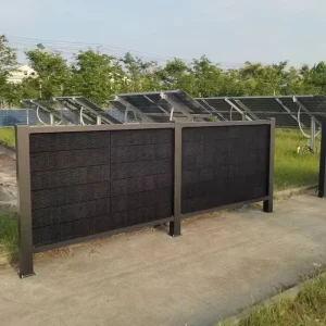 Customizable Bifacial Steel Farm Commercial Park Solar Fence PV Mounting System Vertical Ground Mount 25 Year Warranty Hot Dip