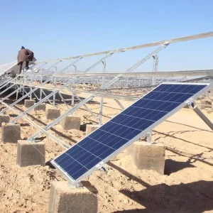 Customize Design Drawing 1MW 2MW Project Galvanized Steel Solar Panel Ground Mount