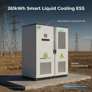 Customized 100kW 261kWh Liquid Cooled Energy Storage Cabinet for Commercial Peak Shaving Energy Storage System