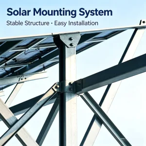 Customized Profile Zinc Aluminum Magnesium Wall Photovoltaic Support Bracket Durable Outdoor Solar Mount Structure