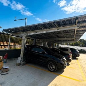 Customized Waterproof Flat Roof Steel Solar Panel Pergola Mounting System