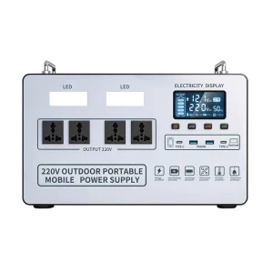 D1200S 1200W 756 882 1102 1149 1764Wh Portable Power Station Pure Sine Wave Solar Generator with MPPT Controller