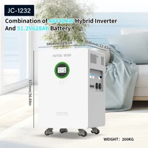 DATOUBOSS 12kW All in One Solar Energy Storage System 32.15kWh LiFePO4 Battery Built in Hybrid Inverter Home Solar Power Station