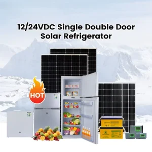 DC 12 24V Solar Power Freezer Refrigerator R134a Solar Panel Fridge 198L