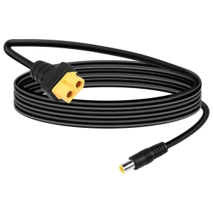 DC 7.9毫米 * 0.9毫米公至XT60母太阳能电池板连接电缆 12V-24V 14AWG，用于锂电池组和便携式太阳能