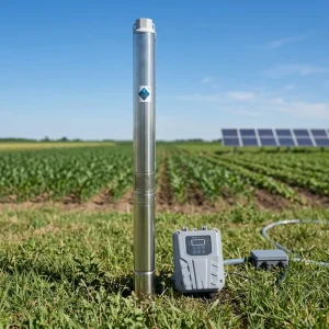 DC Brushless 110V 750W Solar Borehole Pump Stainless Steel Submersible Pump Submersible Solar Water Pump with MPPT