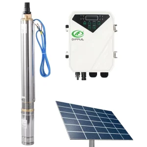 DC Solar Bore Well Submersible Water Pump 80meters Deep Well 72V