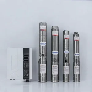 DC Solar Submersible Water Pump High Pressure 216V 1.5HP Deep Well Pump for Agricultural Irrigation
