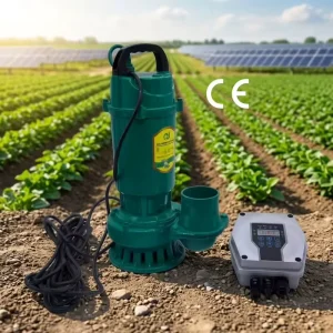 DC Solar Submersible Water Pump With MPPT Controller High Flow Large Outlet Solar Powered Submersible Pump for Farm Irrigation