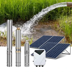 DC Solar Water Pump with Panel Brushless Solar Pump With S/S Impeller Solar Agricultural Submersible Deep Well Water Pump