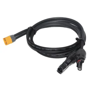 DC1500V 4mm2 Solar Panel Connector to XT60H M Connector Cable PV Cable for Portable Power Station