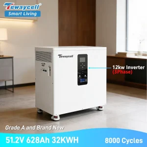 DDP Delivery All in One 51.2v 628Ah 314Ah 32kwh 16kwh with 3phase 10kw 12kw Inverter Battery Mobile Solar Energy Storage System