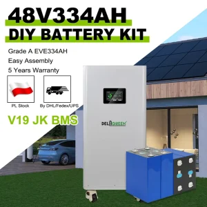 DIY Kit Factory Direct 48V 51.2V 314Ah 334Ah 280Ah 15kWh 16kWh 16S LiFePO4 Battery Case Box Rack with BMS